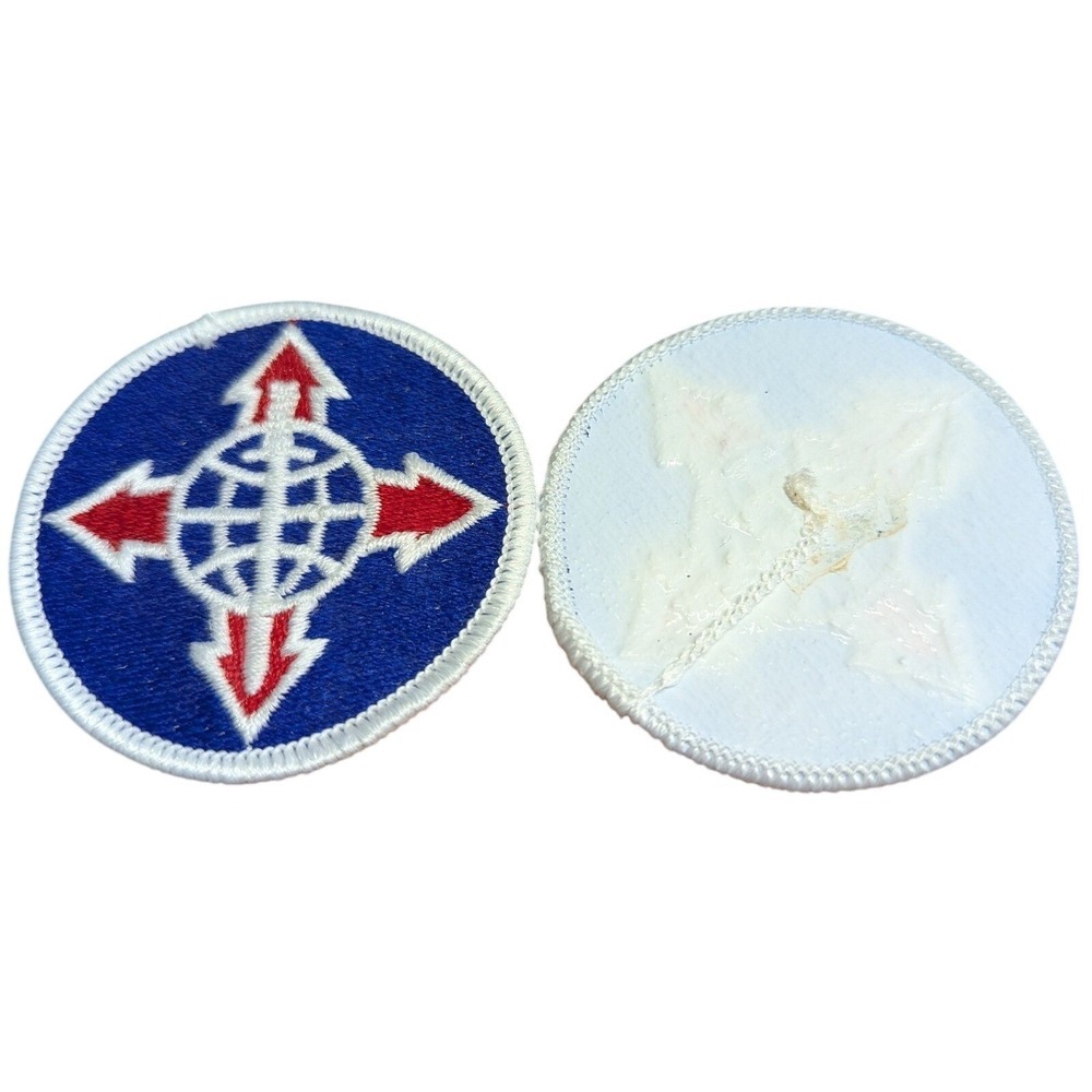 VTG New Military Issue Total US Army Support Personnel Command Patch Round White